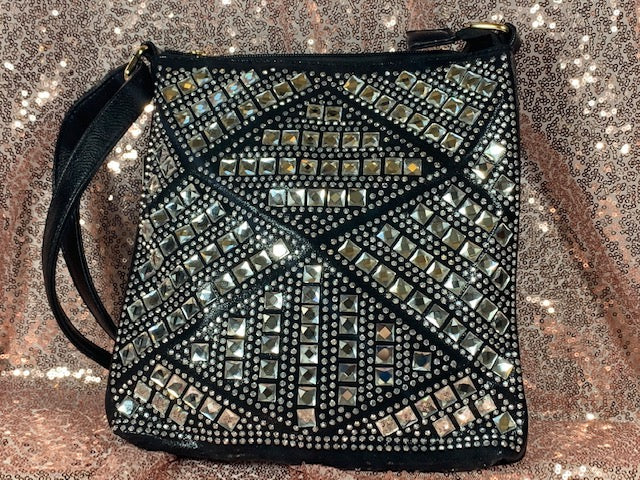 Black Bottari Blingy Rectangle purse