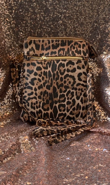 Leopard Vegan Leather Purse